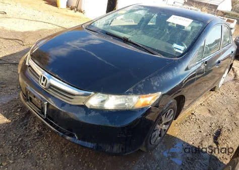 2012 Honda Civic Lx z USA, uszkodzony, nr VIN 19XFB2F54CE389756